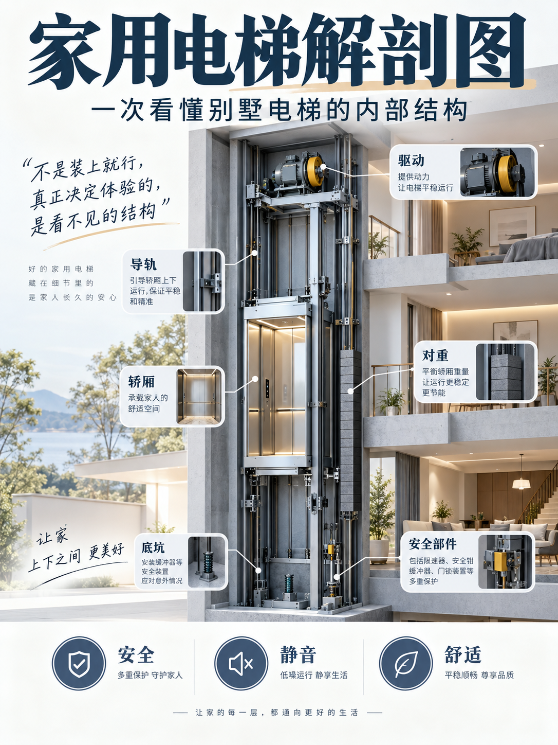 林芝家用电梯里面到底藏了什么？一张图拆给你看